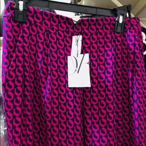 NWT! Diane Von Furstenberg silk pants!
